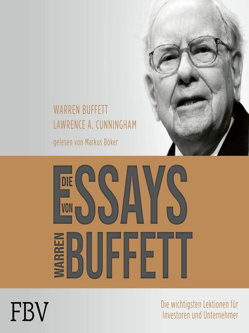 Cover image for Die Essays von Warren Buffett